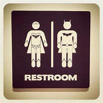 Image result for Batman Bathroom Sign