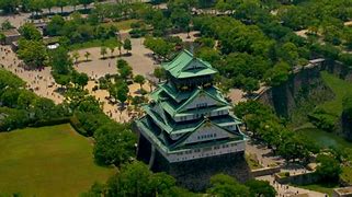 Image result for Osaka Castle at Sunrise