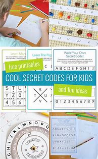 Image result for Secret Code Worksheets for Kids