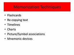 Image result for Memorization Techniques
