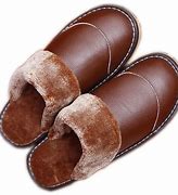 Image result for Leather Slippers for Men Indoor