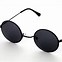 Image result for Black Round Frame Sunglasses