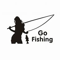 Image result for Girl Fishing Decals