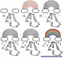 Image result for Rainbow Unicorn Draw so Cute