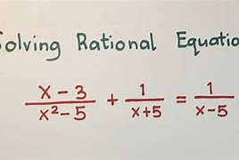 Image result for Rational Equations Examples