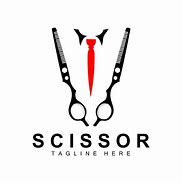 Image result for Scissors with Beard Hair Logo
