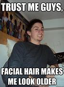Image result for Face Hair Man Awkward Meme