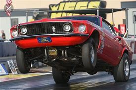 Image result for Mustang Drag Car Airborne