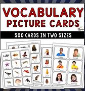 Image result for Vocabulary Cards High Level