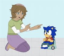 Image result for Baby Sonic the Hedgehog as a Toddler Potty Training