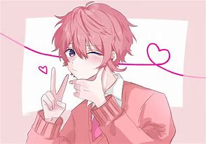 Image result for Adorable Anime Boy with Pink Hair