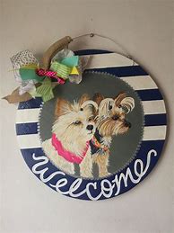 Image result for Cute Dog Door Hangers
