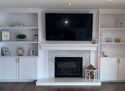 Image result for TV Cabinet Next to Fireplace