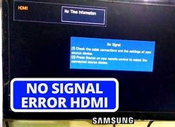 Image result for Samsung TV No Signal Error Message