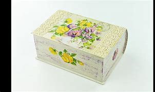 Image result for Decoupage Cardboard Box