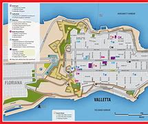 Image result for Valletta Tourist Map