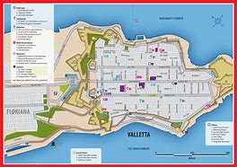 Image result for Valletta Malta Attractions Map