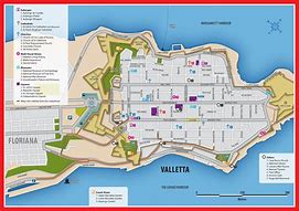 Image result for City Map of Valletta Malta