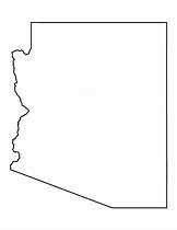 Image result for Outline of Arizona