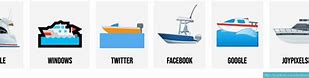 Image result for Speed Boat Emoji Apple vs Android