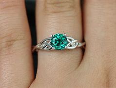 Image result for Celtic Emerald Engagement Rings