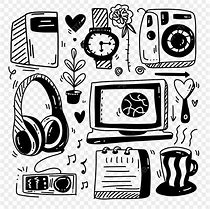 Image result for Technology Clip Art Black and White