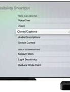 Image result for Apple TV Accessibility Settings