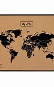 Image result for World Map Cork Board