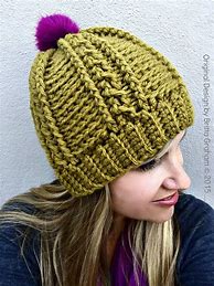 Image result for Super Chunky Yarn Crochet Hat Patterns Free