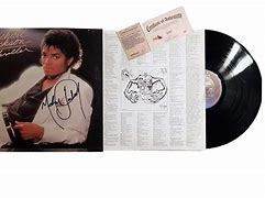 Image result for Michael Jackson Signed Thriller Vinyl