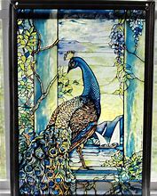 Image result for Tiffany Stained Glass Peacock