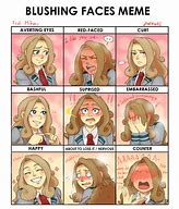 Image result for Anime Blushing Meme