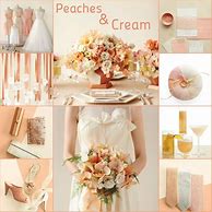 Image result for Peach and Cream Wedding Colors
