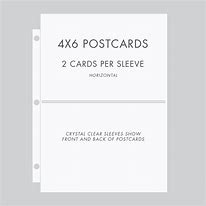 Image result for Postcard Sleeves 4X6