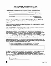 Image result for Manufacturing Contract Review