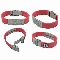 Image result for Medical Alert Bracelets with Clasp and Safety
