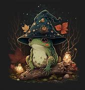 Image result for Frog with Witch Hat
