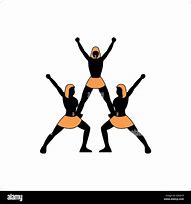 Image result for Cheer Pyramid Silhouette
