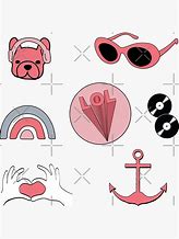 Image result for Coral Aesthetic Stickers
