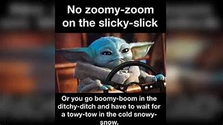Image result for Baby Yoda Zoom-Zoom Meme