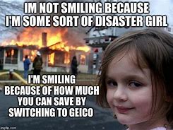 Image result for Disaster Girl Meme Smug