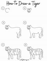 Image result for Draw a Tiger Easy