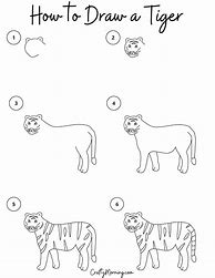 Image result for Draw Tiger Step by Step