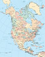 Image result for Image of North America Map