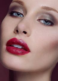 Image result for Makeup with Red Lipstick