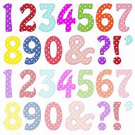 Image result for Colorful Numbers 1 to 10