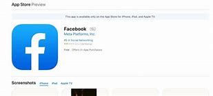 Image result for Facebook App Store iPhone