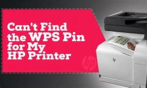 Image result for WPS PIN On LaserJet Printer