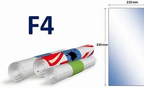 Image result for F4 Paper Size