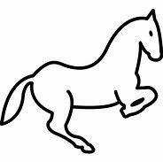 Image result for Outline Horse Jumping Straight On Vector